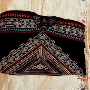 Johnny Was embroidered Top